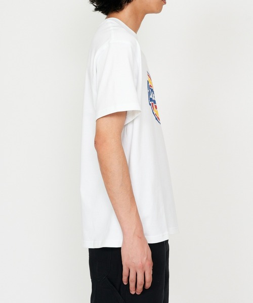 Dickies(ディッキーズ)の「Dickies/ディッキーズ ラフエッジ ホースシューロゴ プリントTシャツ(Tシャツ/カットソー・メンズ・ホワイト/ブラック・MEDIUM/LARGE/X-LARGE)」の9枚目の写真