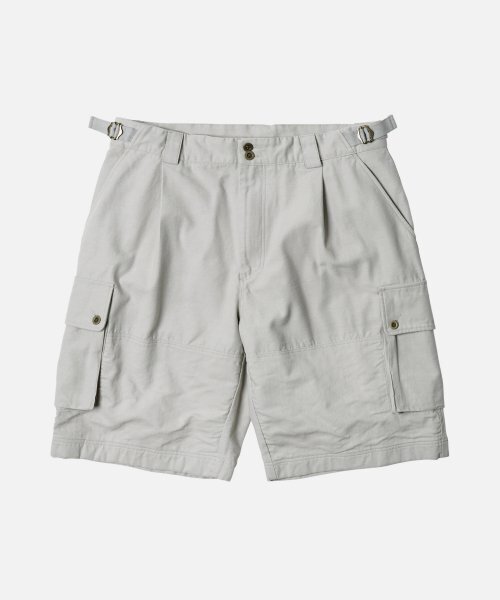 FRIZMWORKS(フリズムワークス)の「FRENCH ARMY BERMUDA PANTS _ LIGHT GRAY(その他パンツ・レディース・その他・LARGE/X-LARGE)」の1枚目の写真