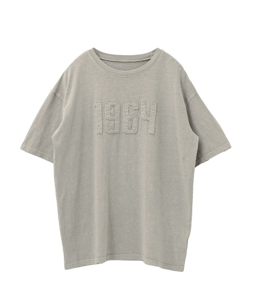 itto...(イット)の「ピグメント加工刺繍ロゴTシャツ(Tシャツ/カットソー・レディース・グレイッシュベージュ/ブラック・M)」の8枚目の写真