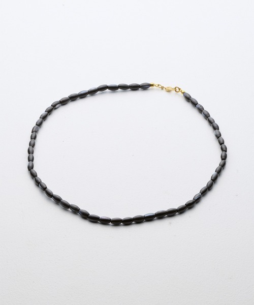 Fauvirame(フォーヴィレイム)の「【Fauvirame】26SS新作 French Shell Beads Necklace / フレンチシェルビーズネックレス(ネックレス・レディース・Black・ONE SIZE)」の1枚目の写真