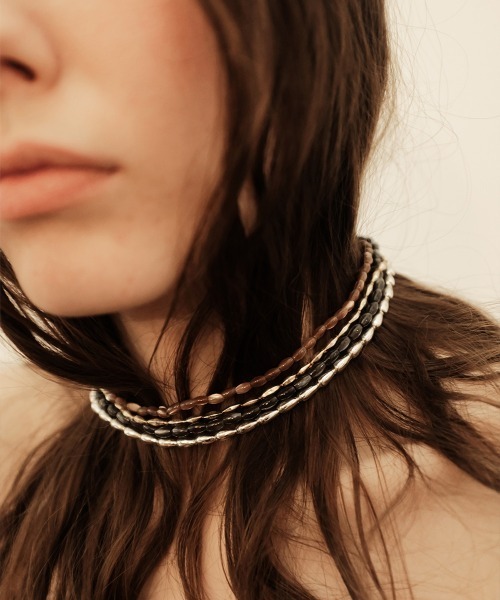 Fauvirame(フォーヴィレイム)の「【Fauvirame】26SS新作 French Shell Beads Necklace / フレンチシェルビーズネックレス(ネックレス・レディース・Black・ONE SIZE)」の6枚目の写真