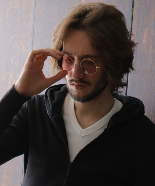 NO ID.（ノーアイディ）の「メタルラウンドアイウェアー（メガネ・メンズ・ブラウン/グリーン/ピンク/ブルー/シルバー/イエロー/ゴールド・ONE SIZE）」の5枚目の写真