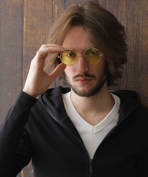 NO ID.（ノーアイディ）の「メタルラウンドアイウェアー（メガネ・メンズ・ブラウン/グリーン/ピンク/ブルー/シルバー/イエロー/ゴールド・ONE SIZE）」の4枚目の写真