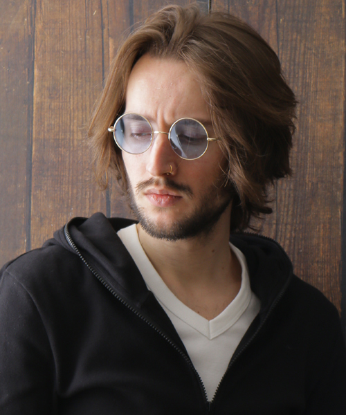 NO ID.（ノーアイディ）の「メタルラウンドアイウェアー（メガネ・メンズ・ブラウン/グリーン/ピンク/ブルー/シルバー/イエロー/ゴールド・ONE SIZE）」の3枚目の写真