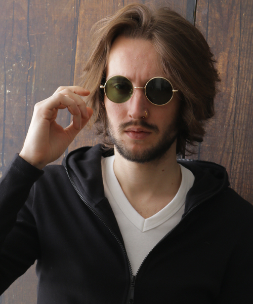 NO ID.（ノーアイディ）の「メタルラウンドアイウェアー（メガネ・メンズ・ブラウン/グリーン/ピンク/ブルー/シルバー/イエロー/ゴールド・ONE SIZE）」の2枚目の写真