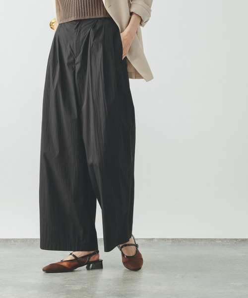 GLOBAL WORK(グローバルワーク)の「コットンナイロンパンツ/636583(その他パンツ・レディース・ブラック/グレー系その他/チャコールグレー・LARGE/MEDIUM)」の2枚目の写真
