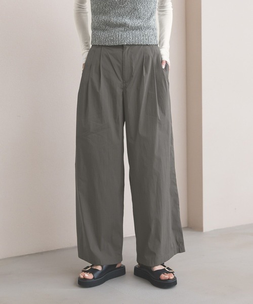 GLOBAL WORK(グローバルワーク)の「コットンナイロンパンツ/636583(その他パンツ・レディース・ブラック/グレー系その他/チャコールグレー・LARGE/MEDIUM)」の7枚目の写真