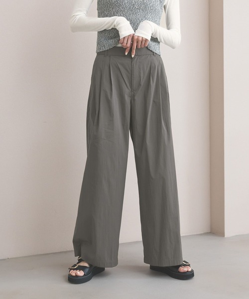 GLOBAL WORK(グローバルワーク)の「コットンナイロンパンツ/636583(その他パンツ・レディース・ブラック/グレー系その他/チャコールグレー・LARGE/MEDIUM)」の8枚目の写真