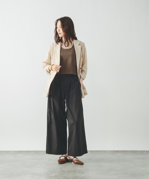 GLOBAL WORK(グローバルワーク)の「コットンナイロンパンツ/636583(その他パンツ・レディース・ブラック/グレー系その他/チャコールグレー・LARGE/MEDIUM)」の11枚目の写真
