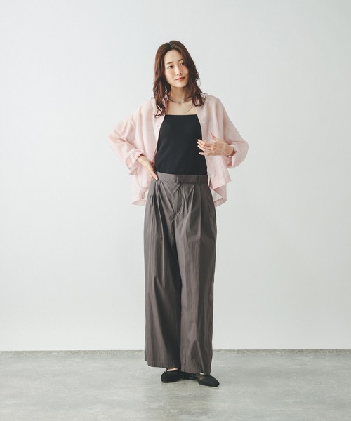 GLOBAL WORK(グローバルワーク)の「コットンナイロンパンツ/636583(その他パンツ・レディース・ブラック/グレー系その他/チャコールグレー・LARGE/MEDIUM)」の13枚目の写真