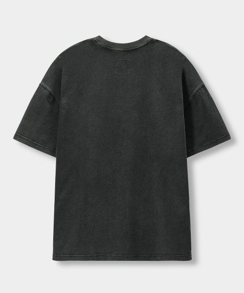 DIMITRI BLACK(ディミトリブラック)の「VLAD カットオフアプリケ半袖Tシャツ_4 COLOR(Tシャツ/カットソー・レディース・チャコール/ホワイト/ブラック/チャコールグレー・MEDIUM/LARGE/X-LARGE)」の7枚目の写真