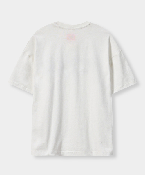 DIMITRI BLACK(ディミトリブラック)の「VLAD カットオフアプリケ半袖Tシャツ_4 COLOR(Tシャツ/カットソー・レディース・チャコール/ホワイト/ブラック/チャコールグレー・MEDIUM/LARGE/X-LARGE)」の10枚目の写真