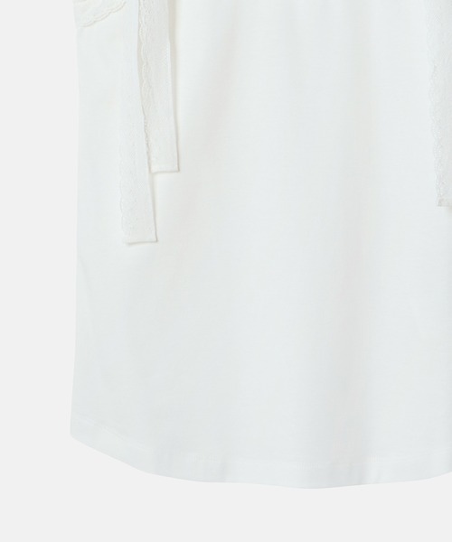 LE CIEL BLEU(ルシェルブルー)の「レースリボンキャミトップ / Lace Ribbon Cami Top(Tシャツ/カットソー・レディース・ブラック/オフホワイト/チャコールグレー・36)」の19枚目の写真