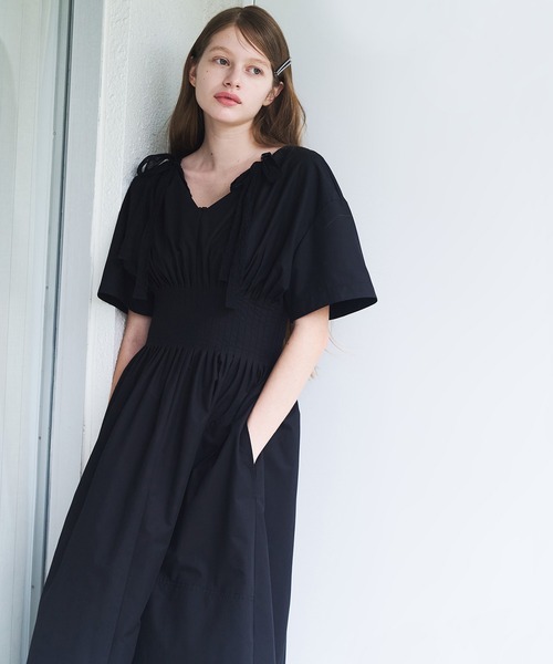 LE CIEL BLEU(ルシェルブルー)の「レースリボンキャミトップ / Lace Ribbon Cami Top(Tシャツ/カットソー・レディース・ブラック/オフホワイト/チャコールグレー・36)」の17枚目の写真