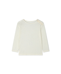 Yuje（ユジェ）の「WAFFLE BUTTON TOP (2color, 2size)（Tシャツ/カットソー）」