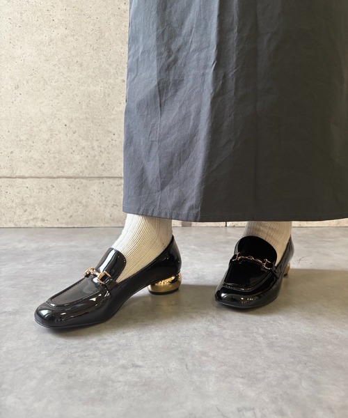 Jeffrey Campbell(ジェフリーキャンベル)の「デザインヒールローファー(ローファー・レディース・ブラック・37/36/35/39)」の6枚目の写真
