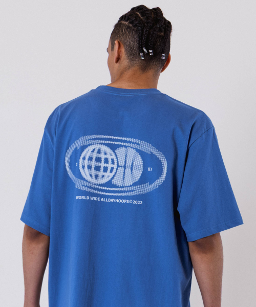 ALL DAY HOOPS(オールデイフープス)の「ADH ワールドワイド オーバーサイズ 半袖Tシャツ ブルー(Tシャツ/カットソー・メンズ・その他・1/2/3)」の10枚目の写真