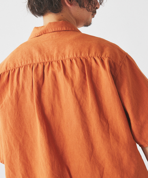 JOURNAL STANDARD relume(ジャーナルスタンダード レリューム)の「European Flax / ヨーロピアンフラックス ガーメントダイ リネン 半袖シャツ(シャツ/ブラウス・メンズ・コバルトブルー/ブラックミックス/グレー/レンガ・MEDIUM/LARGE)」の18枚目の写真