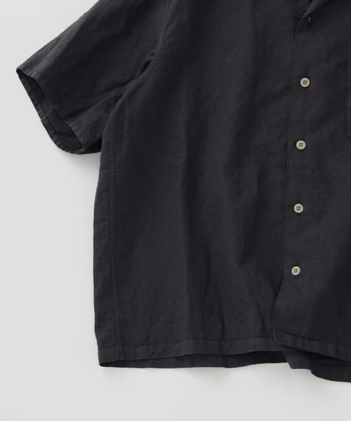 JOURNAL STANDARD relume(ジャーナルスタンダード レリューム)の「European Flax / ヨーロピアンフラックス ガーメントダイ リネン 半袖シャツ(シャツ/ブラウス・メンズ・コバルトブルー/ブラックミックス/グレー/レンガ・MEDIUM/LARGE)」の15枚目の写真