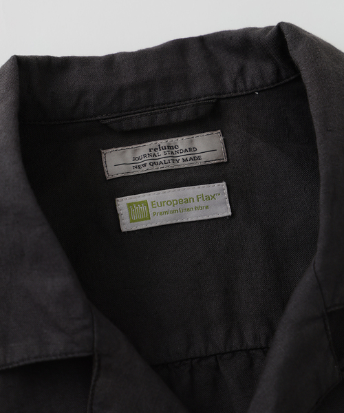 JOURNAL STANDARD relume(ジャーナルスタンダード レリューム)の「European Flax / ヨーロピアンフラックス ガーメントダイ リネン 半袖シャツ(シャツ/ブラウス・メンズ・コバルトブルー/ブラックミックス/グレー/レンガ・MEDIUM/LARGE)」の10枚目の写真