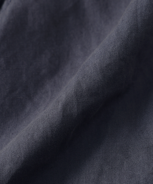 JOURNAL STANDARD relume(ジャーナルスタンダード レリューム)の「European Flax / ヨーロピアンフラックス ガーメントダイ リネン 半袖シャツ(シャツ/ブラウス・メンズ・コバルトブルー/ブラックミックス/グレー/レンガ・MEDIUM/LARGE)」の6枚目の写真