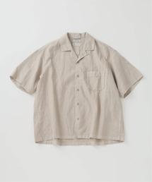 European Flax / ヨーロピアンフラックス ガーメントダイ リネン 半袖シャツ
