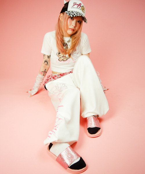 GALFY（ガルフィー）の「『GALFY/ガルフィー』キラ☆FANCYサンダル（サンダル・レディース・ピンク/ブラック/パープル・SS/S）」の3枚目の写真