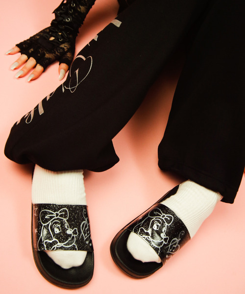 GALFY（ガルフィー）の「『GALFY/ガルフィー』キラ☆FANCYサンダル（サンダル・レディース・ピンク/ブラック/パープル・SS/S）」の4枚目の写真