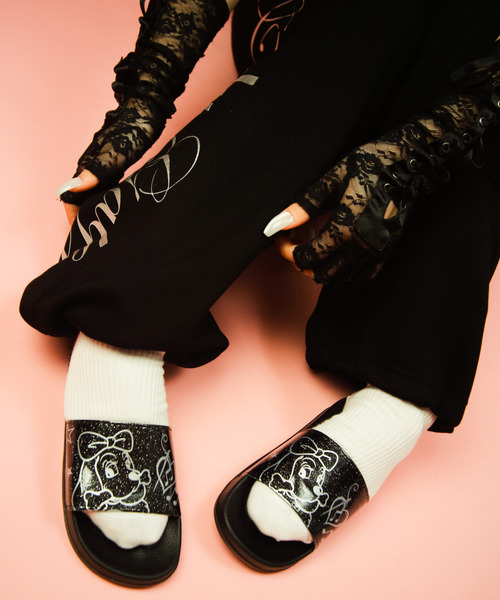 GALFY（ガルフィー）の「『GALFY/ガルフィー』キラ☆FANCYサンダル（サンダル・レディース・ピンク/ブラック/パープル・SS/S）」の5枚目の写真