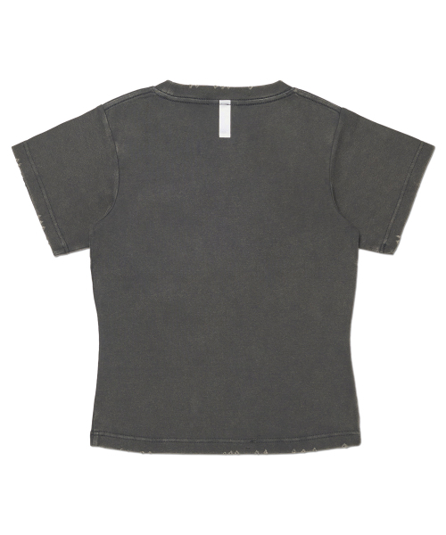 NOMANUAL(NOMANUAL)の「NM VINTAGE T-SHIRT (WOMAN) - WASHED BLACK(Tシャツ/カットソー・レディース・その他・SMALL/MEDIUM/LARGE)」の6枚目の写真