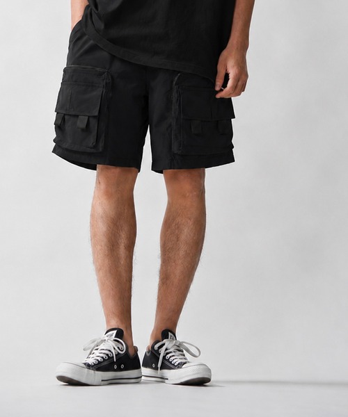 CALIFORNIA OUTFITTERS(カリフォルニア アウトフィッターズ)の「5D1-SZ ワイドカーゴハーフパンツ(その他パンツ・メンズ・ブラウン/グリーン/ブラック・M/L/XL/XXL)」の2枚目の写真