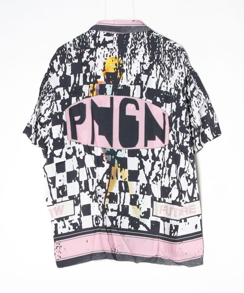 fridge(フリッジ)の「【PHINGERIN】フィンガリン CHECKER SUMMER SHIRT(Tシャツ/カットソー・メンズ・ピンク・ONESIZE)」の2枚目の写真