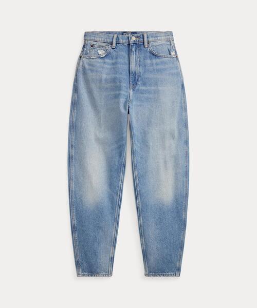 POLO RALPH LAUREN(ポロ ラルフ ローレン)の「カーブド テーパード ジーンズ(デニムパンツ・レディース・ブルー・25R/26R/27R/28R)」の6枚目の写真