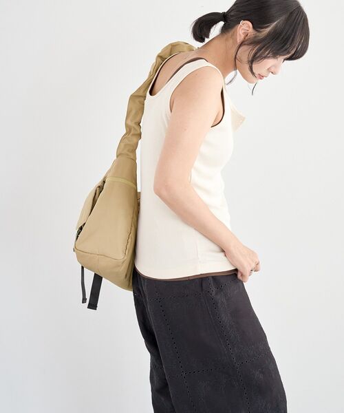Green　Parks（グリーンパークス）の「ヘンリーネックタンクトップ（タンクトップ・レディース・サックスブルー/ネイビー/ベージュ/ブラウン・FREE）」の19枚目の写真