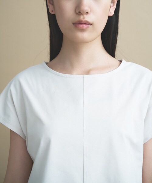 cloenc(クロエンス)の「【ひんやり/UVカット】レース フレンチスリーブプルオーバー(Tシャツ/カットソー・レディース・ナチュラル/ホワイト/ネイビー・02)」の11枚目の写真