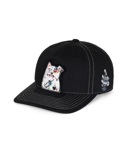 RIPNDIP(リップンディップ)の「LORD NERMAL COLLAGE SNAPBACK(キャップ・メンズ・ブラック・FREE)」の2枚目の写真