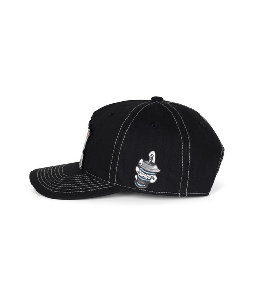 RIPNDIP(リップンディップ)の「LORD NERMAL COLLAGE SNAPBACK(キャップ・メンズ・ブラック・FREE)」の3枚目の写真