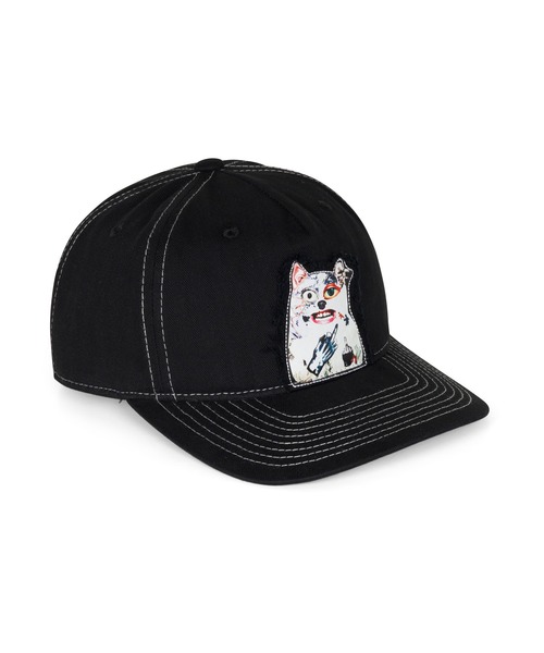 RIPNDIP(リップンディップ)の「LORD NERMAL COLLAGE SNAPBACK(キャップ・メンズ・ブラック・FREE)」の4枚目の写真