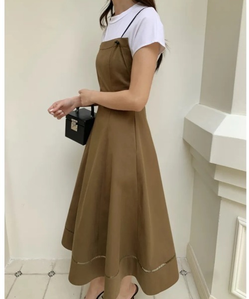BIRTHDAY BASH(バースデイバッシュ)の「Ella CAMISOLE DRESS(ワンピース・レディース・カーキ・MEDIUM/SMALL)」の3枚目の写真