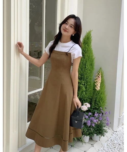 BIRTHDAY BASH(バースデイバッシュ)の「Ella CAMISOLE DRESS(ワンピース・レディース・カーキ・MEDIUM/SMALL)」の9枚目の写真