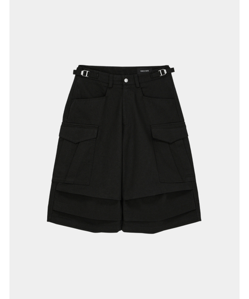 THEN OUR(デンアワー)の「コットンウォッシュドバミューダカーゴパンツ(ブラック)(その他パンツ・メンズ・その他・LARGE/MEDIUM/X-LARGE)」の4枚目の写真