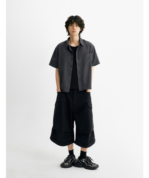 THEN OUR(デンアワー)の「コットンウォッシュドバミューダカーゴパンツ(ブラック)(その他パンツ・メンズ・その他・LARGE/MEDIUM/X-LARGE)」の6枚目の写真