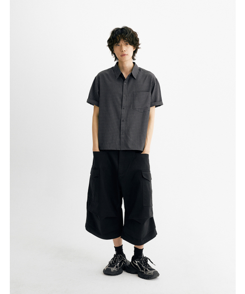 THEN OUR(デンアワー)の「コットンウォッシュドバミューダカーゴパンツ(ブラック)(その他パンツ・メンズ・その他・LARGE/MEDIUM/X-LARGE)」の8枚目の写真