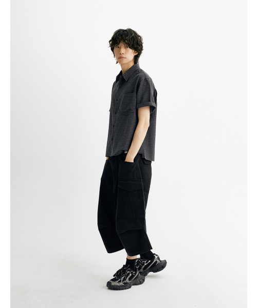 THEN OUR(デンアワー)の「コットンウォッシュドバミューダカーゴパンツ(ブラック)(その他パンツ・メンズ・その他・LARGE/MEDIUM/X-LARGE)」の9枚目の写真