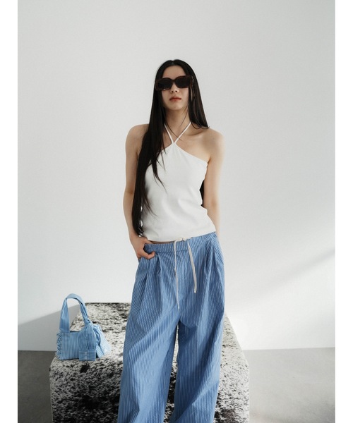 Katrin TOKYO(カトリーントーキョー)の「cup-in halter neck camisole(キャミソール・レディース・ピンク/ブルー/ホワイト・XS/FREE)」の13枚目の写真