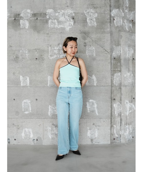 Katrin TOKYO(カトリーントーキョー)の「cup-in halter neck camisole(キャミソール・レディース・ピンク/ブルー/ホワイト・XS/FREE)」の6枚目の写真