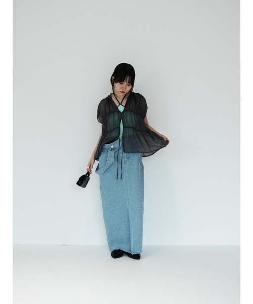 Katrin TOKYO(カトリーントーキョー)の「cup-in halter neck camisole(キャミソール・レディース・ピンク/ブルー/ホワイト・XS/FREE)」の9枚目の写真
