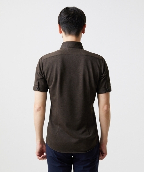 MICHEL KLEIN HOMME (ミッシェルクランオム)の「《日本製》チドリ柄半袖シャツ(シャツ/ブラウス・メンズ・ネイビー/グレー/ブラウン・MEDIUM/LARGE/X-LARGE)」の11枚目の写真