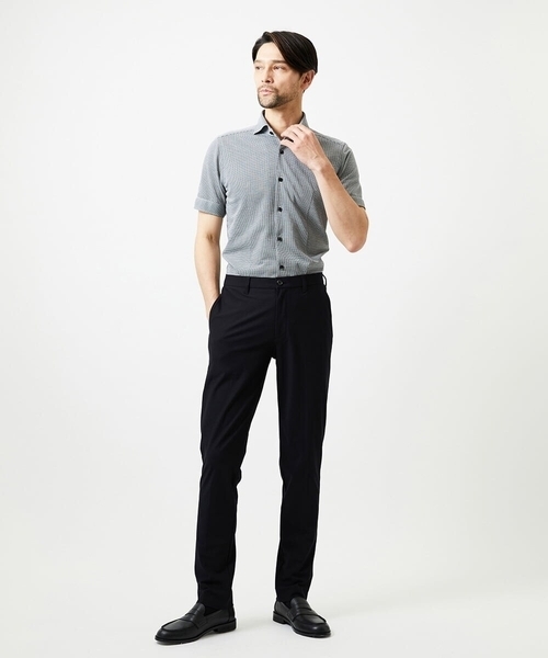 MICHEL KLEIN HOMME (ミッシェルクランオム)の「《日本製》チドリ柄半袖シャツ(シャツ/ブラウス・メンズ・ネイビー/グレー/ブラウン・MEDIUM/LARGE/X-LARGE)」の20枚目の写真