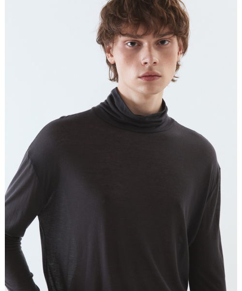 THEENDQUESTION(ジエンドクエスチョン)の「Sheer turtleneck t-shirt / DARK GRAY(Tシャツ/カットソー・レディース・その他・FREE)」の7枚目の写真